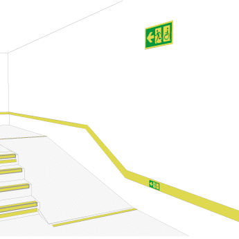 esta imagen indica como debe ser el balizamiento según la norma UNE 23034:2023