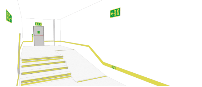 esta imagen indica como debe ser el balizamiento según la norma UNE 23034:2023